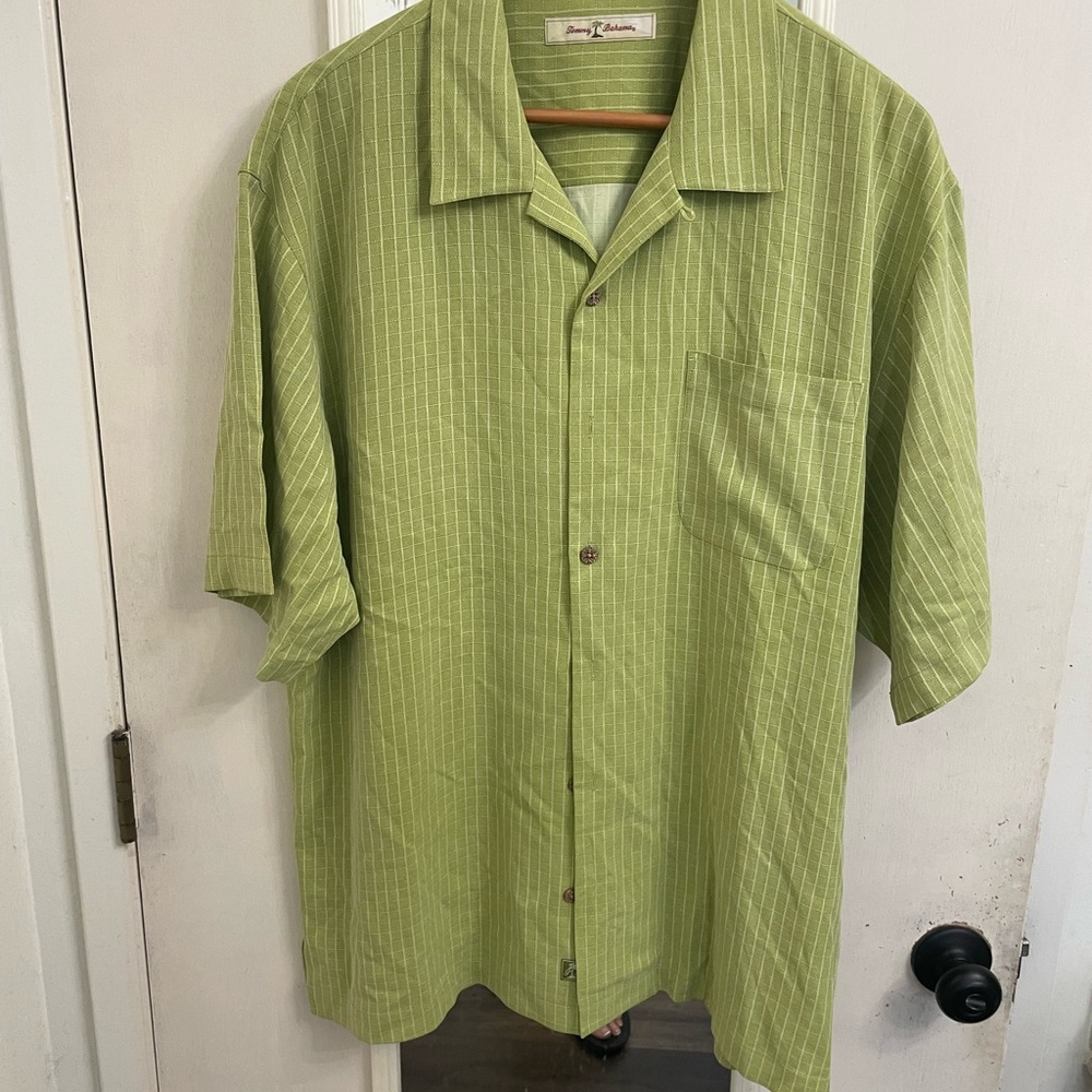 Tommy Bahama Green Casual Button Down Shirt